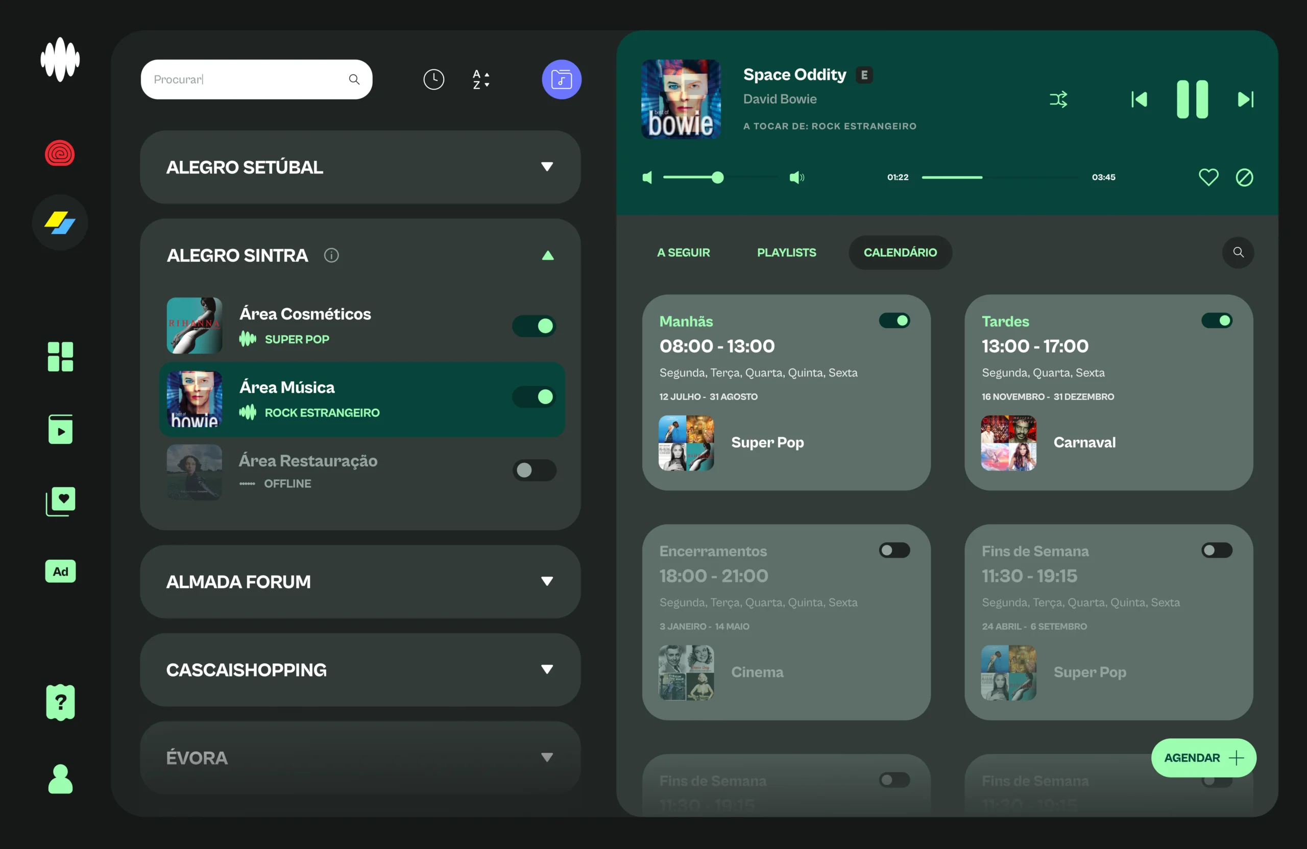 Agendamento de Playlists | OnStore Music